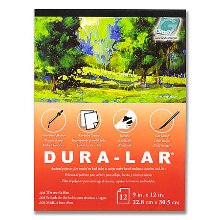 Grafix Wet Media Dura-Lar Pad 12 Sheets 9x12