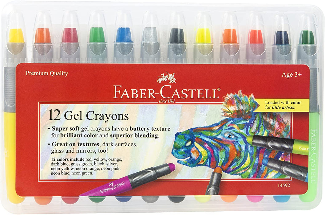 Faber-Castell Gel Crayons 12 Colour Set