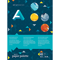 Art Alternative Pallete Paper Pad - White 9x12