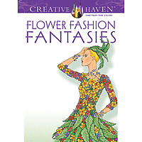 Dover Creative Haven Colouring Book - Flower Fashion Fantasies