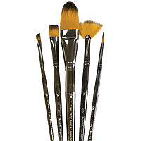 Royal Brush Zen All Media Brush 5/Set - Oval Short Handle