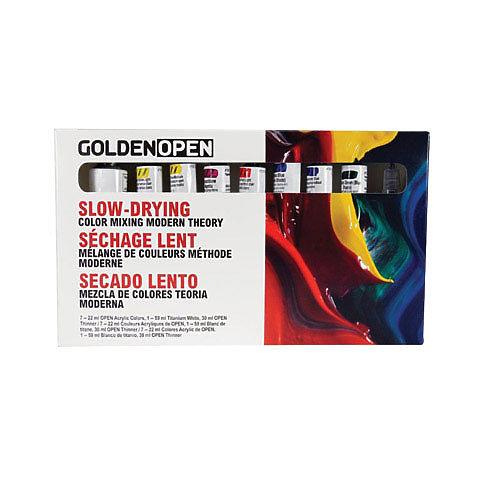 Golden Open Acrylic Mixing 8 Tubes + Thinner - Modern Theory