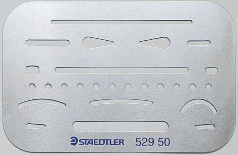Staedtler Stainless Steel Erasing Shield