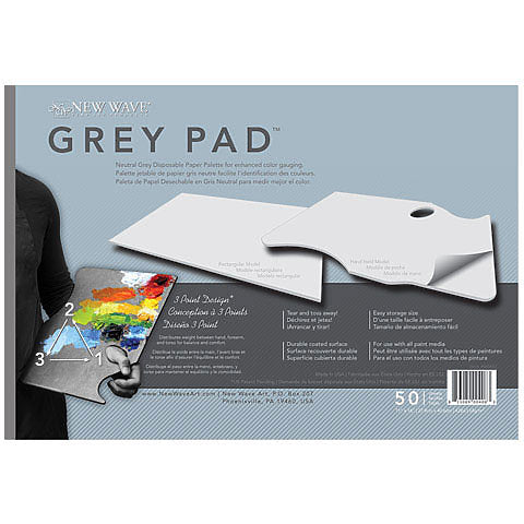 New Wave Grey Paper Palette11x16 - Rectangle