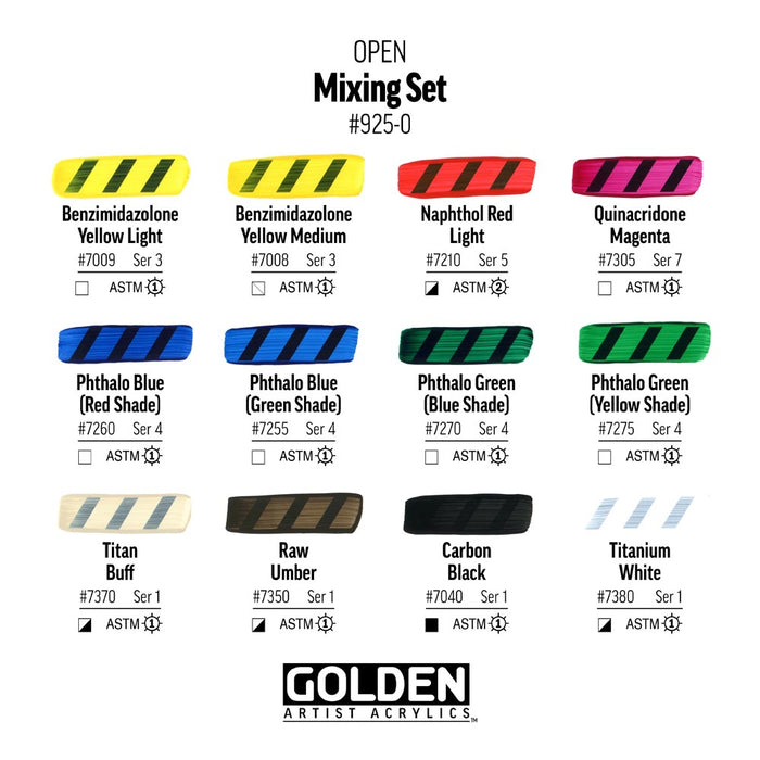 Golden Mixing 12/Set 22ml & 1oz Thinner
