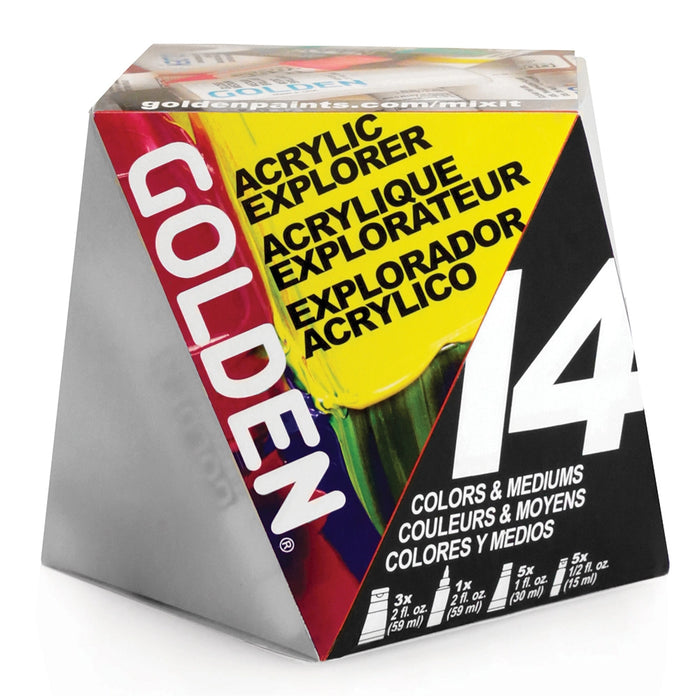 Golden Acrylic Explorer 14/Set of Assorted Colours & Mediums