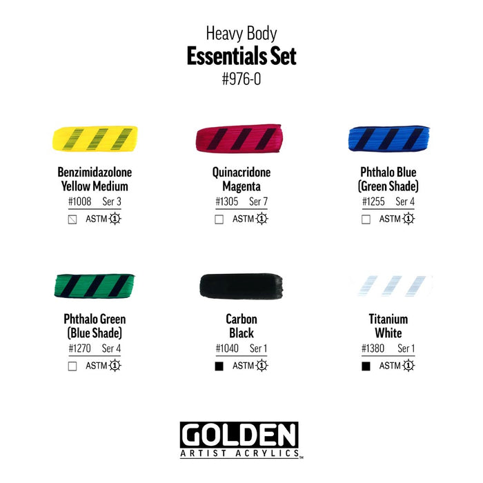 Golden Heavy Body Essentials Kit - 6/Set 59ml