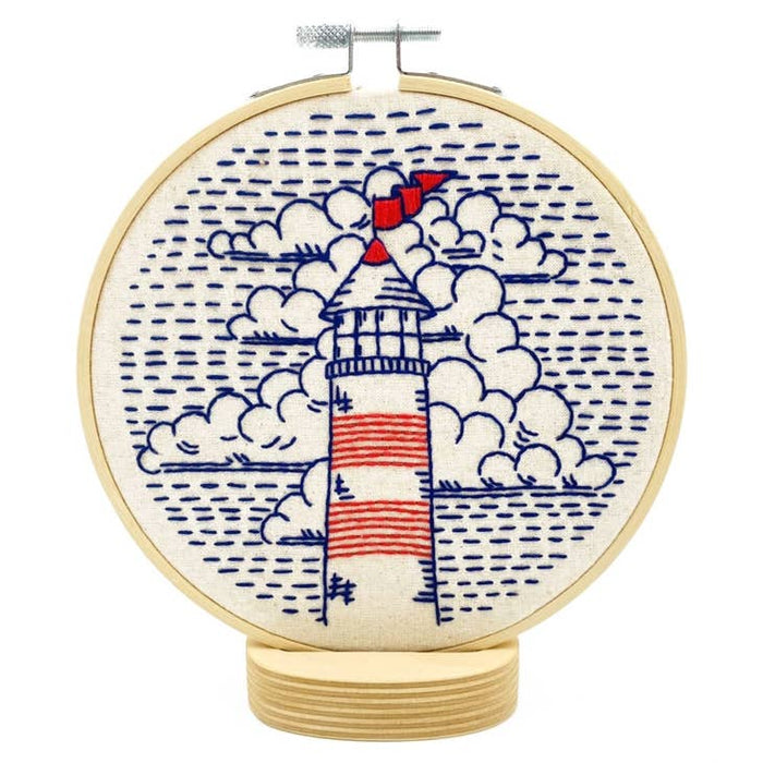 Hook, Line & Tinker Embroidery - Lighthouse