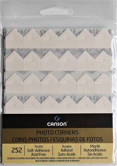 Canson Self Adhesive Photo Corners - Ivory