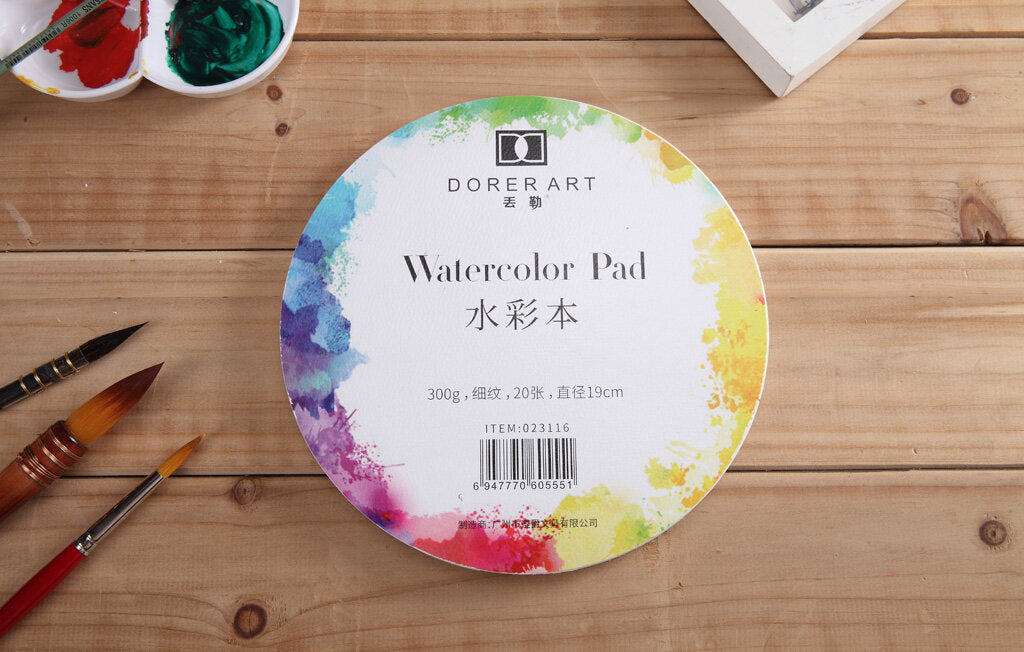 Doreart Circular Watercolor Pad 300gsm 20 Sheets 250mm