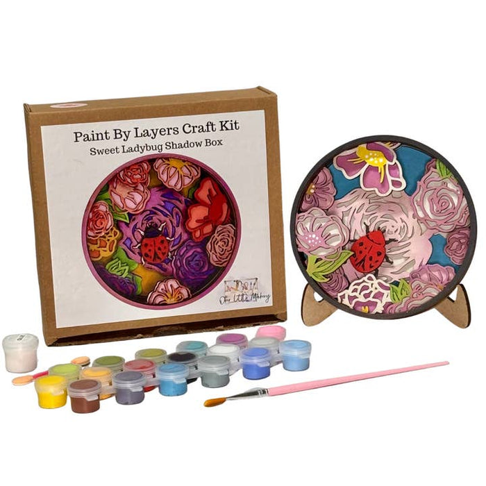 Our Little Makery - Sweet Ladybug Shadow Box Kit