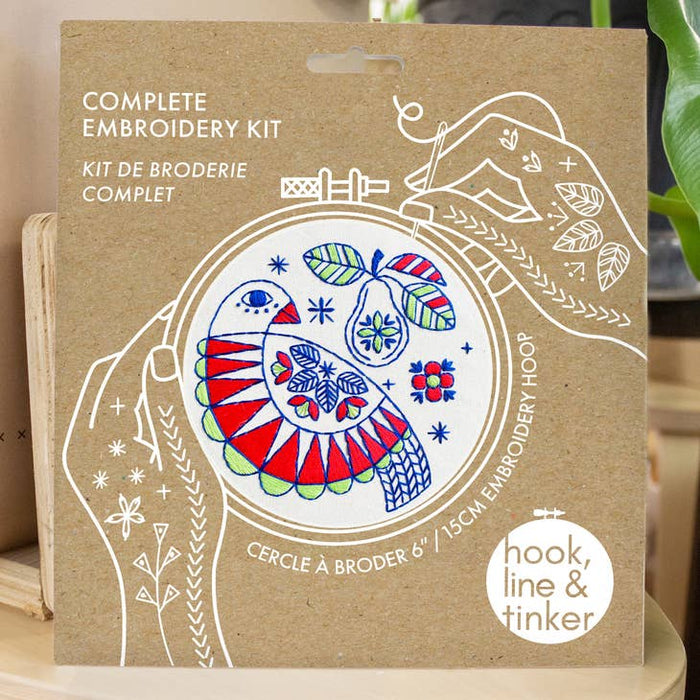 Hook, Line & Tinker Embroidery - Partridge