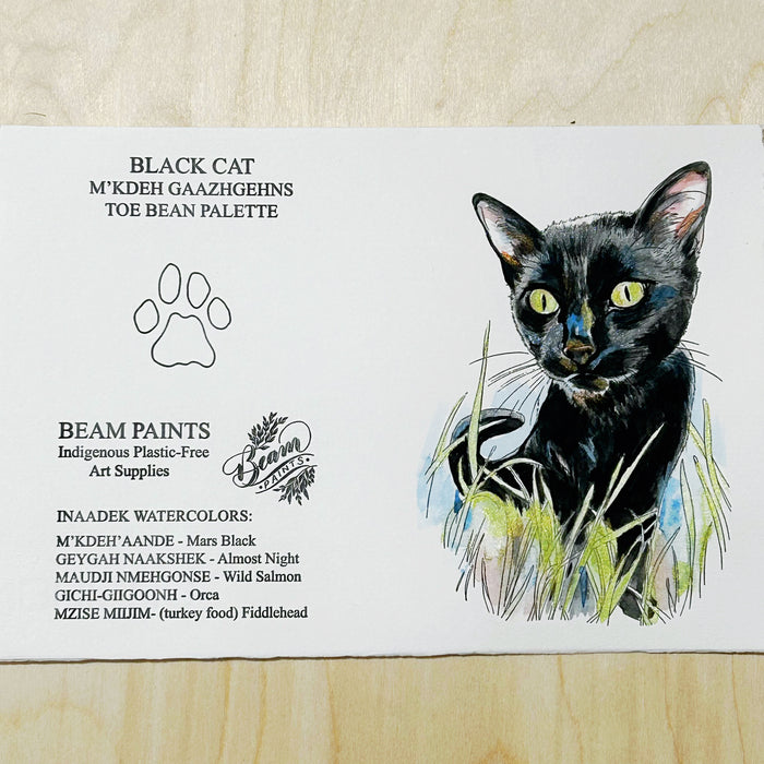 BEAM - Cat Paintables and Palettes - Black Cat Card