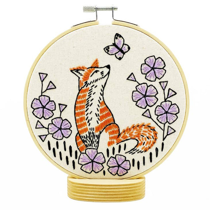 Hook, Line & Tinker Embroidery - Fox in Flox