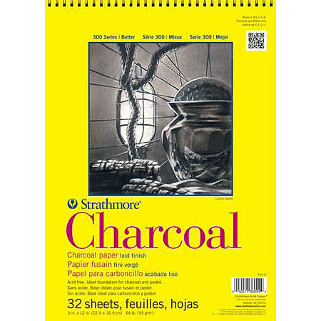 Stratmore Charcoal Paper Pads 300 Series 9x12