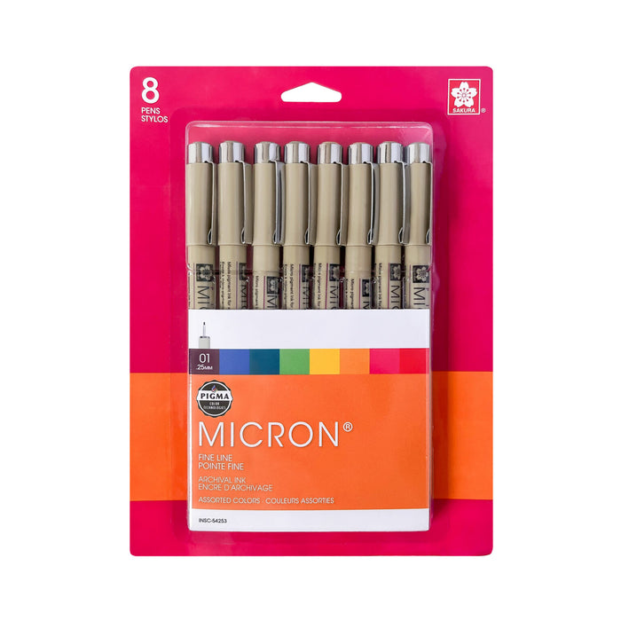 Sakura Micron 8/Set 01 - Rainbow