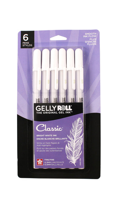 Sakura Gelly Roll Fine 05 White pkg of 8