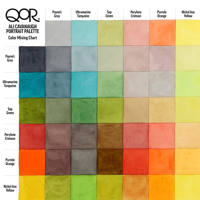 QoR Ali Cavanaugh Watercolor 6/Set 5ml Tube Set