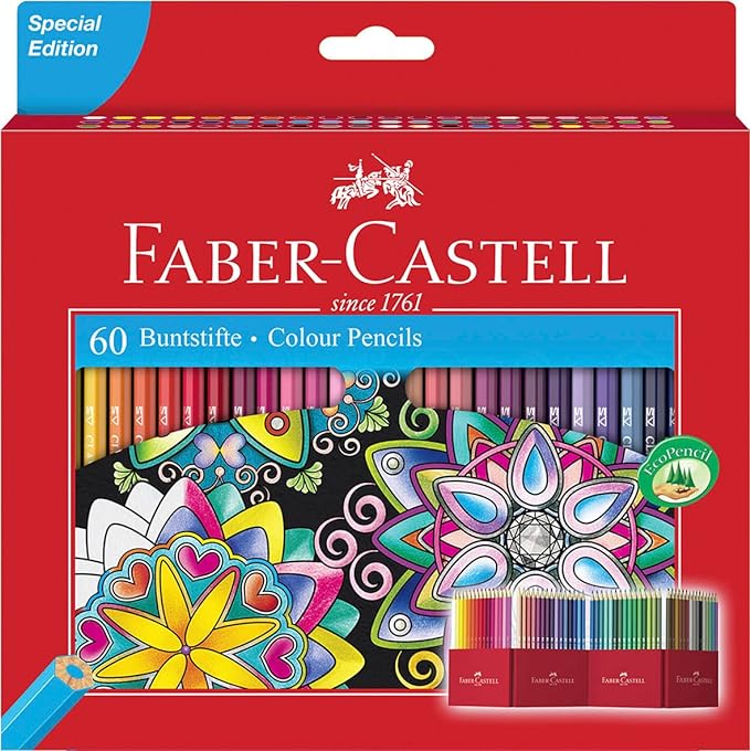 Faber-Castell Coloured Pencil Box Set/60