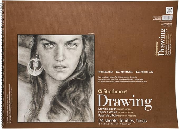 Strathmore Drawing Paper Pads 400 Series 18x24 24SH