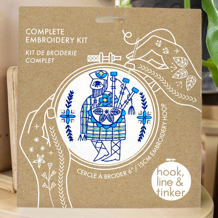 Hook, Line & Tinker Embroidery - Bagpiper Piping
