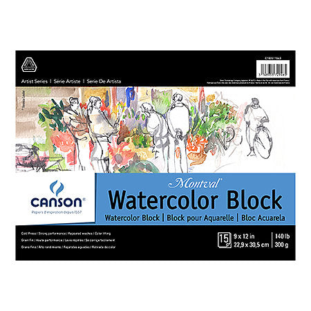 Canson Artist Series Montval Watercolor Block 9x12