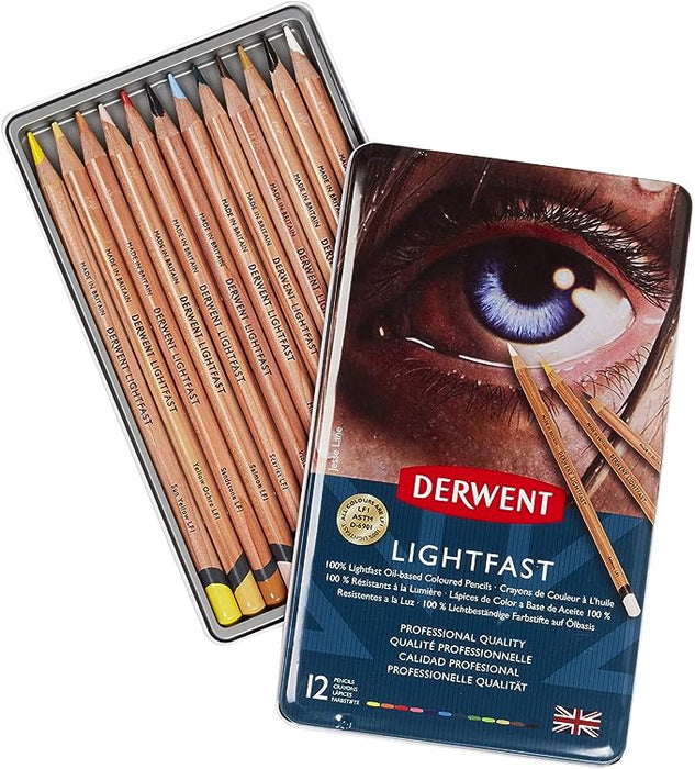 Derwent Lightfast Coloured Pencil 12/Set