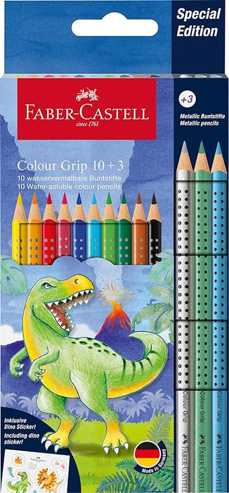Faber-Castell Colour Pencils Colour Grip 12/Set Dinosaur