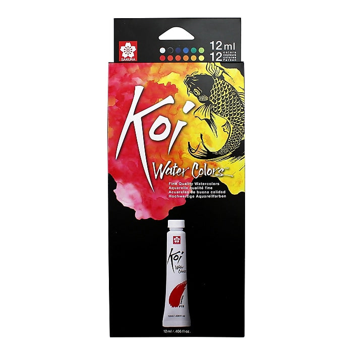 Sakura Koi Watercolour Tube 12/Set 12ml