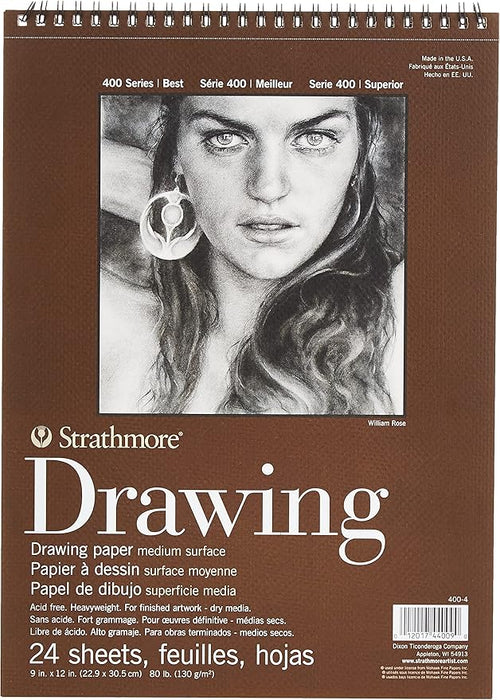 Strathmore Drawing Paper Pads 400 Series 9x12 24SH