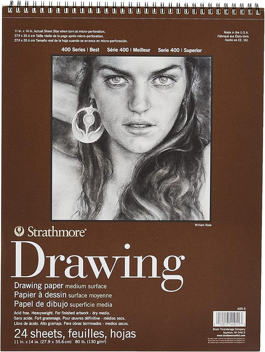 Strathmore Drawing Paper Pads 400 Series 11x14 24SH