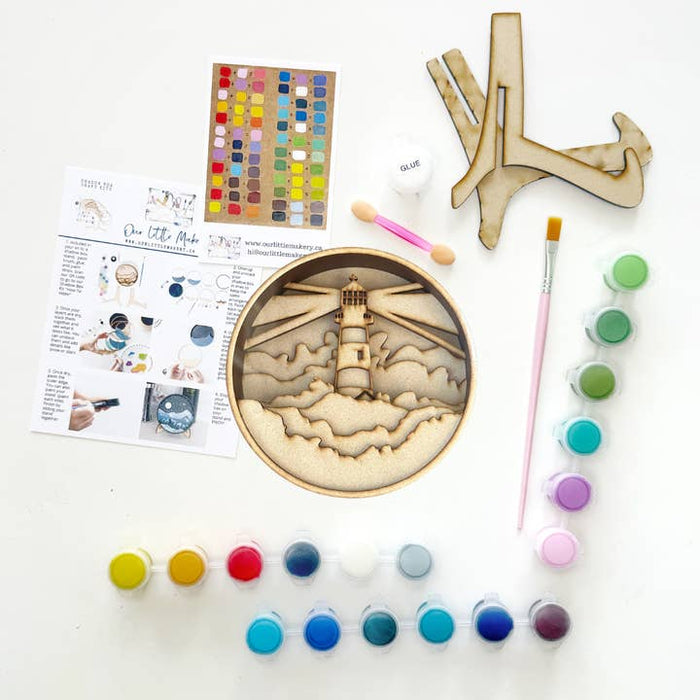 Our Little Makery - Lighthouse Shadow Box Kit