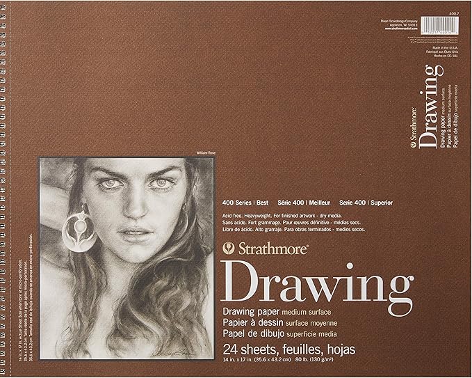 Strathmore Drawing Paper Pads 400 Series 14x17 24SH