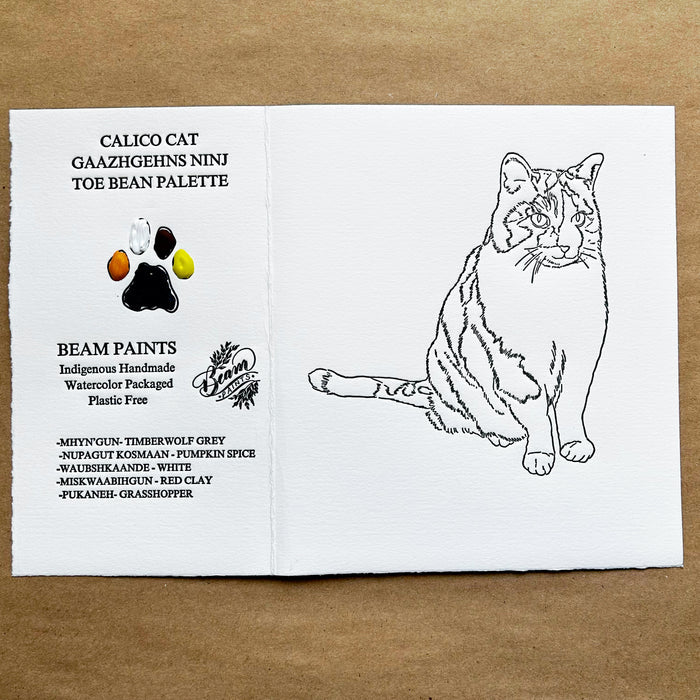 BEAM - Cat Paintables and Palettes - Calico Card