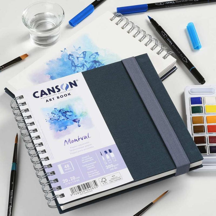 Canson Montval Watercolour Art Book - 8x8