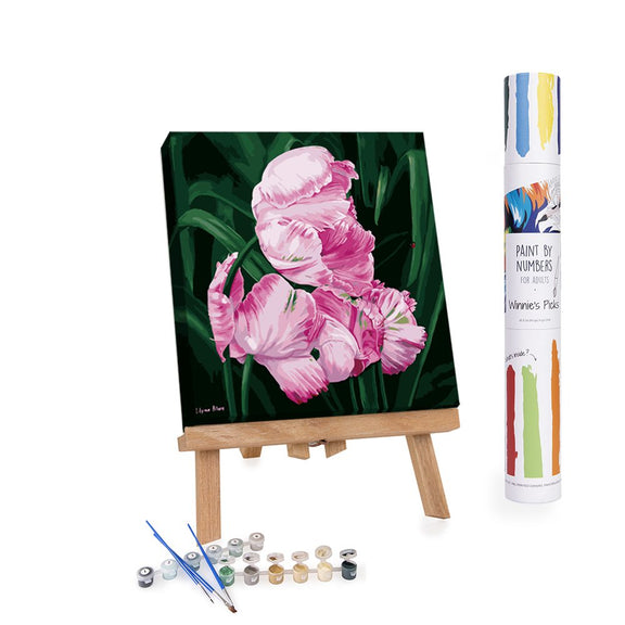 Winnie's Picks - Paint by Numbers - Pink Flowers