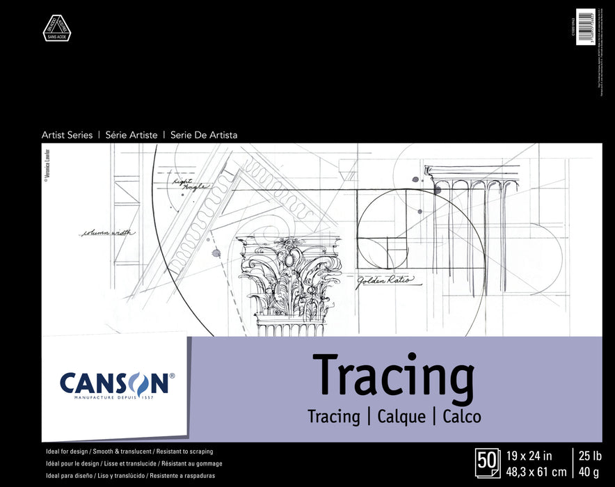 Canson Tracing Paper Pad 19x24 50 Sheets