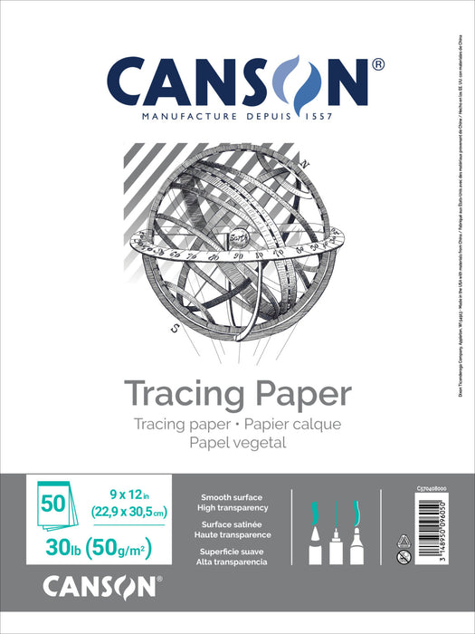 Canson Artist Series Tracing Pad 9x12