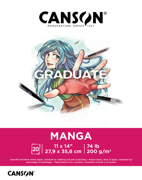 Graduate Manga Paper Pad, 11" x 14" (20 Sheets)