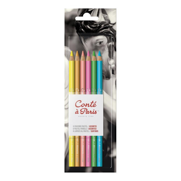 Conte a Paris Pastel Pencils Set, Assorted (6pc)