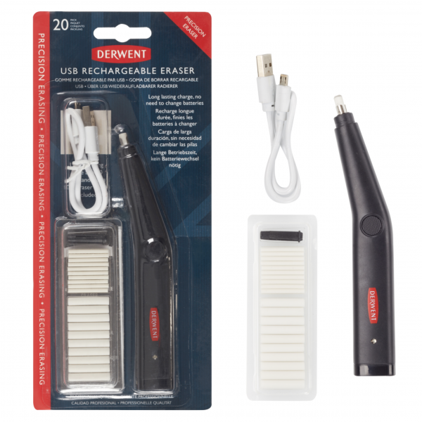 Derwent USB Rechargeable Eraser with Refills