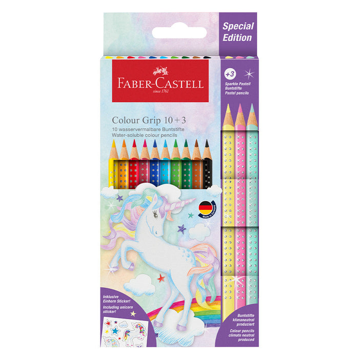 Faber-Castell Colour Pencils Colour Grip Pastel 12/Set Unicorn