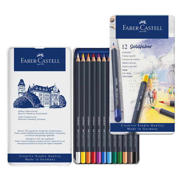 Faber-Castell Goldfaber Colour Pencil Tin Set/12
