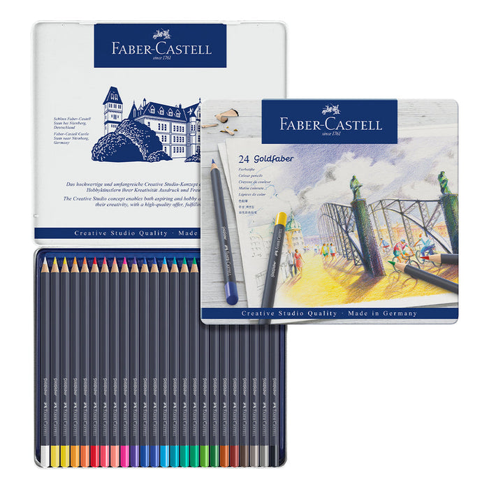 Faber-Castell Goldfaber Colour Pencil Tin Set/24