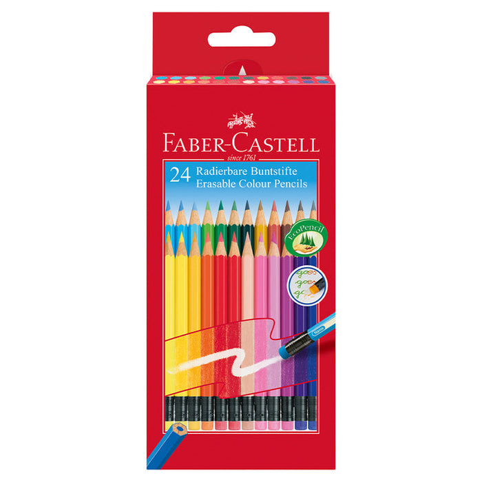 Faber-Castell Erasable Coloured Pencils Set/24