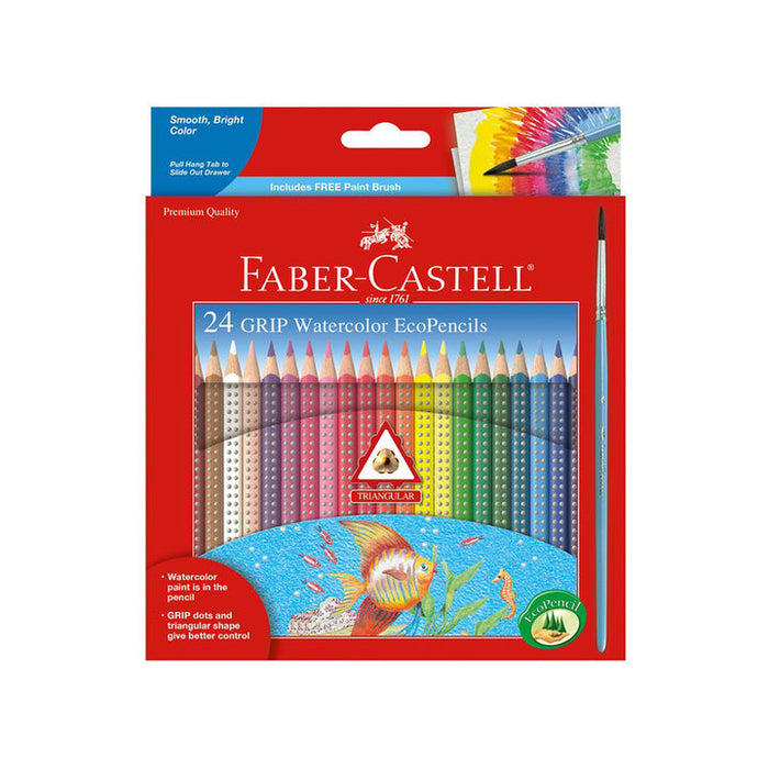 Faber-Castell GRIP Watercolour EcoPencils Set/24