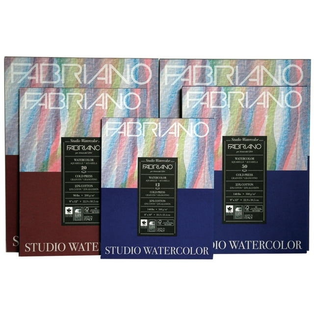 Fabriano Watercolour Paper Pad Cold Press 75lb 8x10