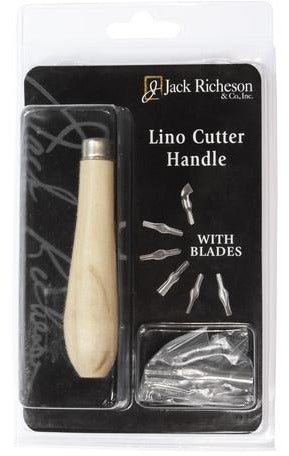 Jack Richeson Wooden Lino Cutter Handle Set (w/ 6 Blades)