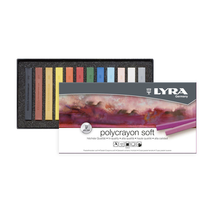 Lyra Polycrayons Sticks 12/Set Assorted