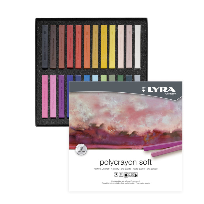 Lyra Polycrayons Sticks 24/Set Assorted